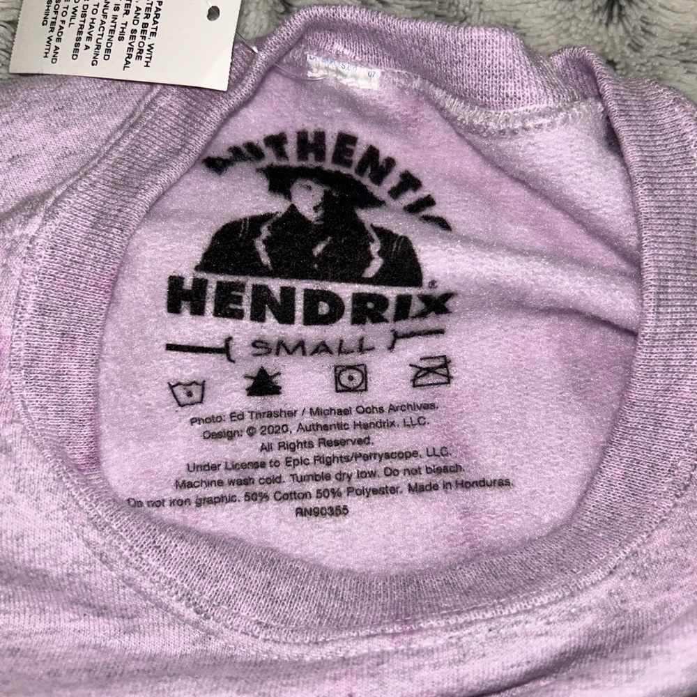 π NWT Jimi Hendrix Live Nation Officially Licensed Crewneck Tie Dye Sweatshirt - Picture 6 of 11